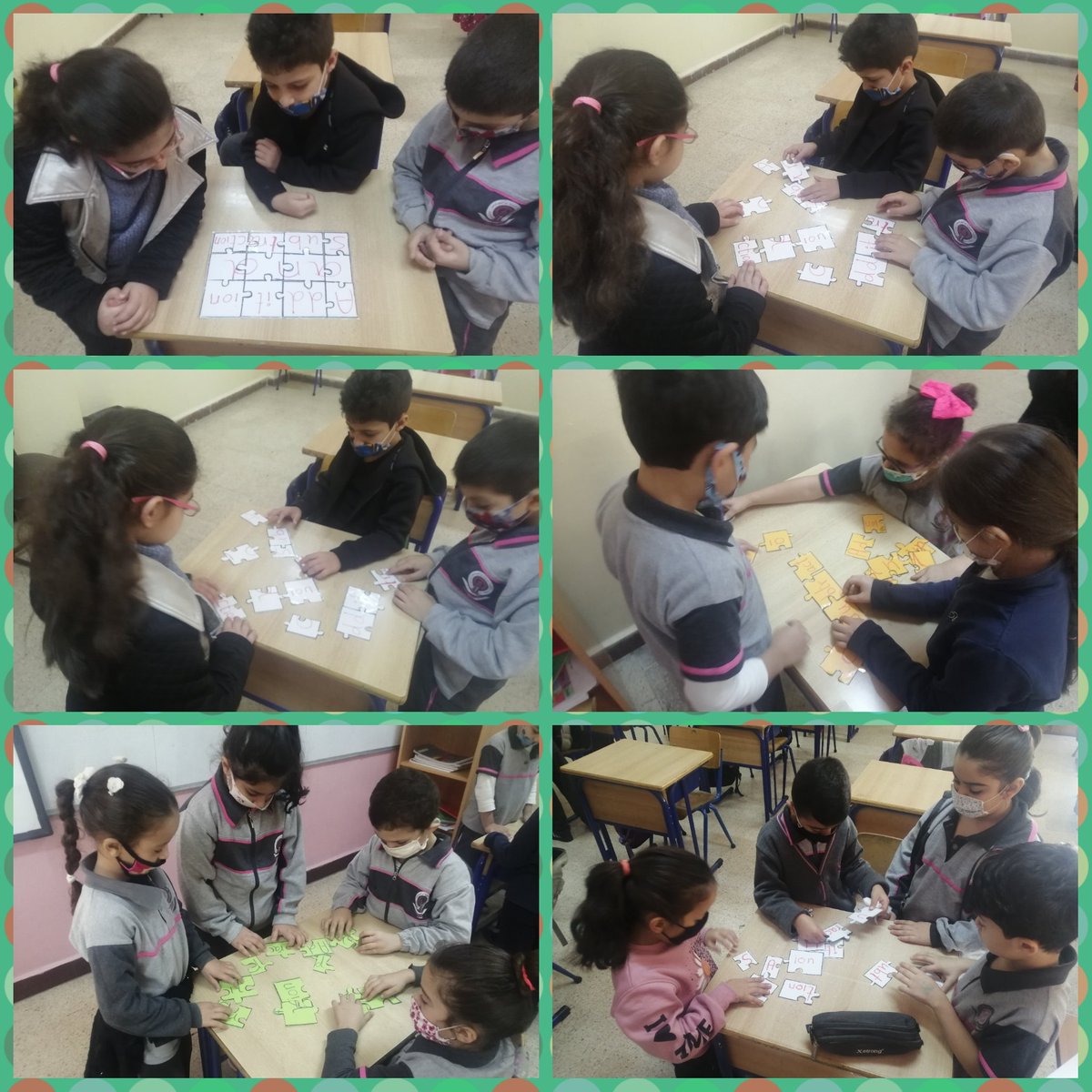 zuzukob's tweet photo. Finding out the title of the new unit #puzzle activity gr 2 G&amp;F @MakAishaSchool https://t.co/L1ZoHwVrik