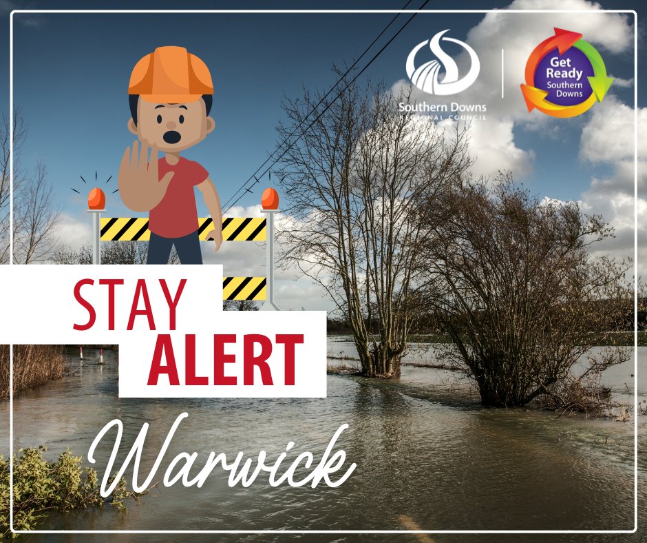 STAY ALERT // Warwick and surrounds. 27/11/2021
Residents are reminded to stay alert for minor flooding as the Condamine River continues to fill up and is expected the peak at midday today. If it is flooded, forget it! BACK IT UP! disasterdashboard.sdrc.qld.gov.au