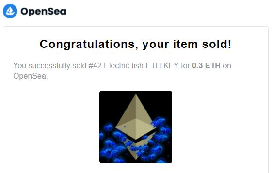 ATheDigitalPen's tweet photo. #42 Electric Fish ETH KEY #NFT SOLD for 0.3 ETH! 

https://t.co/eydllP1esL 
Floor price still 0.1 ETH

Thank you #ETHfan 414AC9!
#ethkeyscollection #ethkeys #eth #NFTs #nftcollector #nftart #NFTCommunity #OpenSeaCommunity #OpenSeaNFT 
@ethereum @VitalikButerin @gavofyork @opensea https://t.co/8R0HZvacST