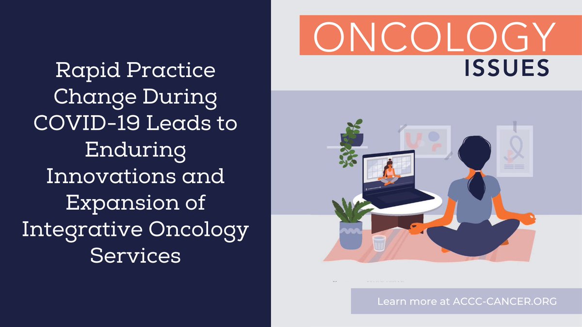 ACCCBuzz's tweet photo. The COVID-19 pandemic forced many #CancerPrograms and practices to adapt to the #virtual space. See how this program continues to meet patients’ psychosocial needs with #livestream groups and classes, on-demand digital repositories, and more: https://t.co/214i6EDpH6 https://t.co/GbD64rJn5a