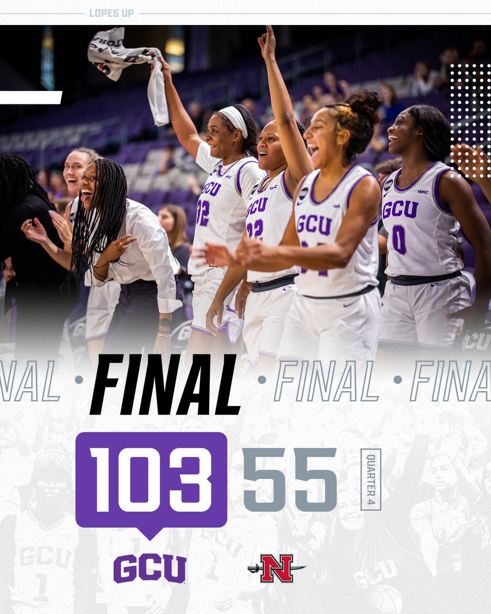 Well that was fun 💯

The Lopes scored a record-breaking 47 points in the 4th quarter to complete the dominant victory 🔥 #LopesUp