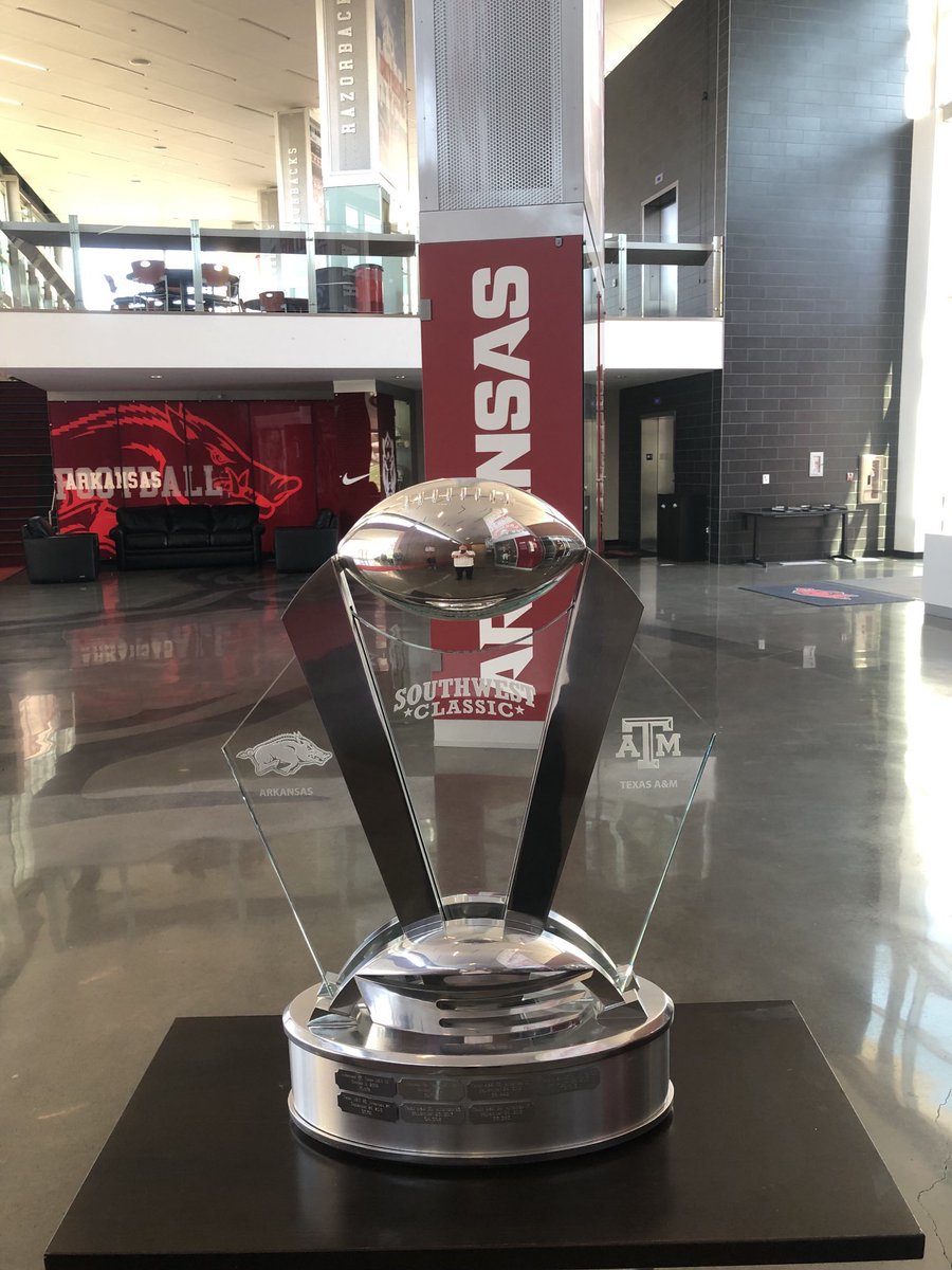 For the first time, ALL THREE trophies will stay in Fayetteville this year!