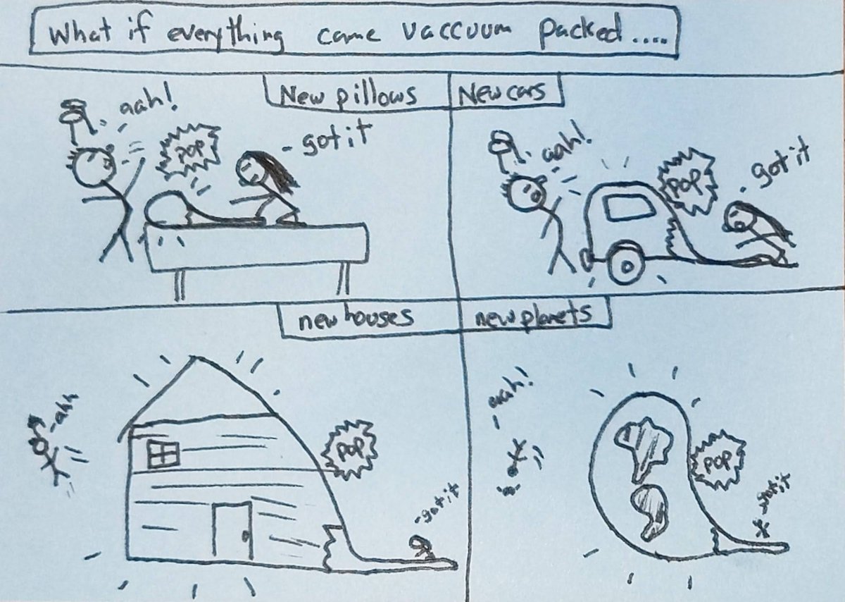 brianwashereart's tweet photo. i got some new pillows and they can vacuum packed.  we started fantasizing about what else could come vacuum packed.  #cartoon #comic #cute #family #fun #funny #lunchbox #vacuumpacked #pillows https://t.co/UdoQVhO9o4