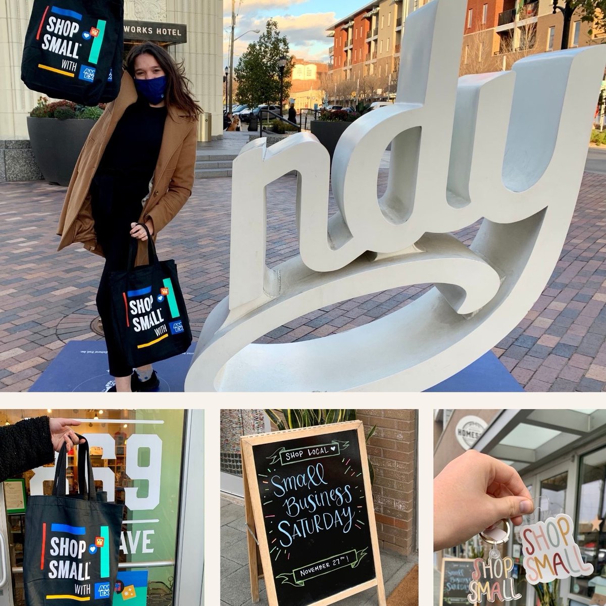homespunindy's tweet photo. Rest up and get ready to SHOP SMALL tomorrow starting at 9 am for SMALL BUSINESS SATURDAY. Our favorite day of the year is ALMOST HERE. Can't wait to support our local artists and makers all day tomorrow with all of you! https://t.co/Y1b7UvnLvX