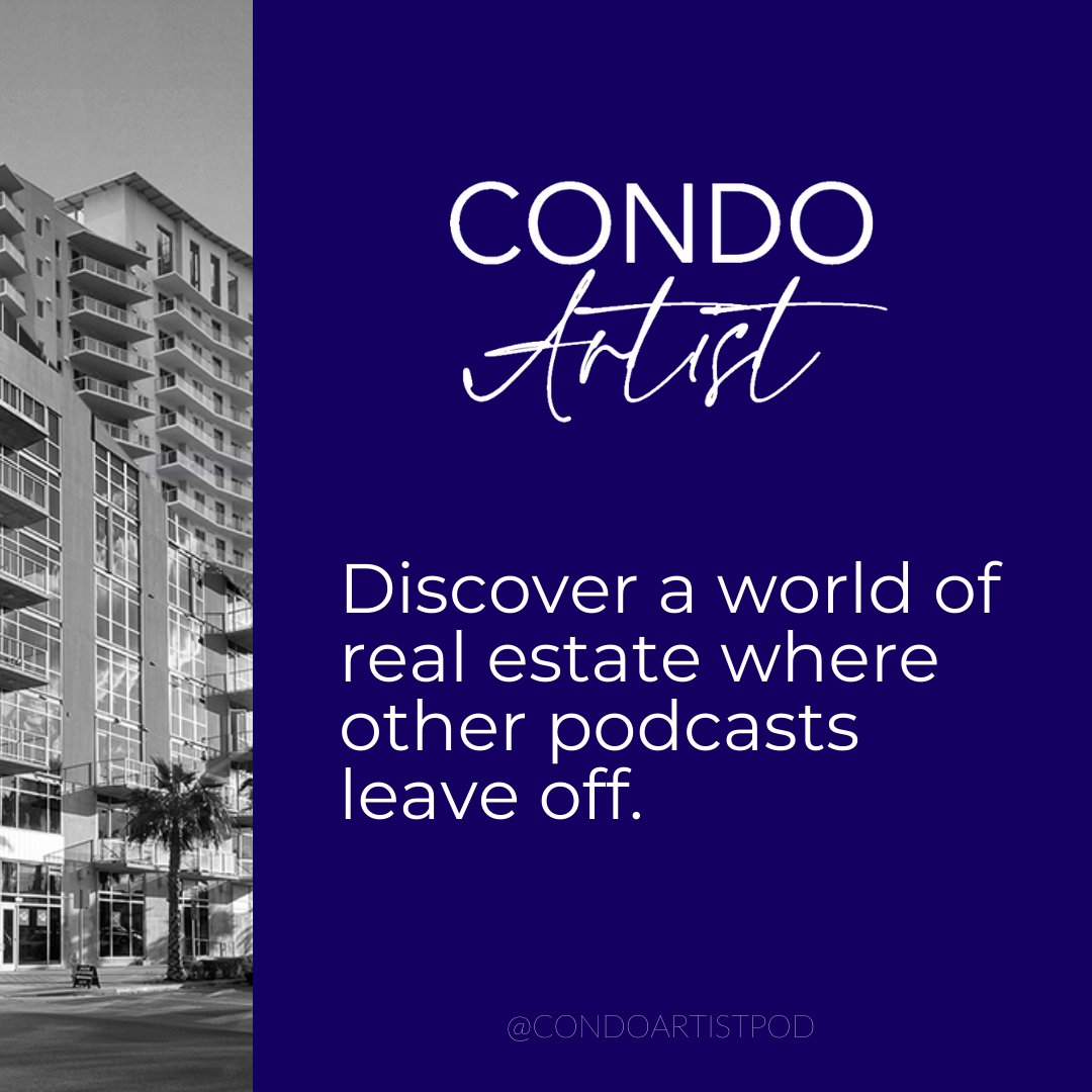 Discover a world of real estate where other podcasts leave off. Listen to our experts on the #CondoArtist podcast as they share valuable insights, strategies and best practices on how to market &amp; sell condos!

Podcast available on Apple Podcast &amp; Spotify. #realestatepodcast