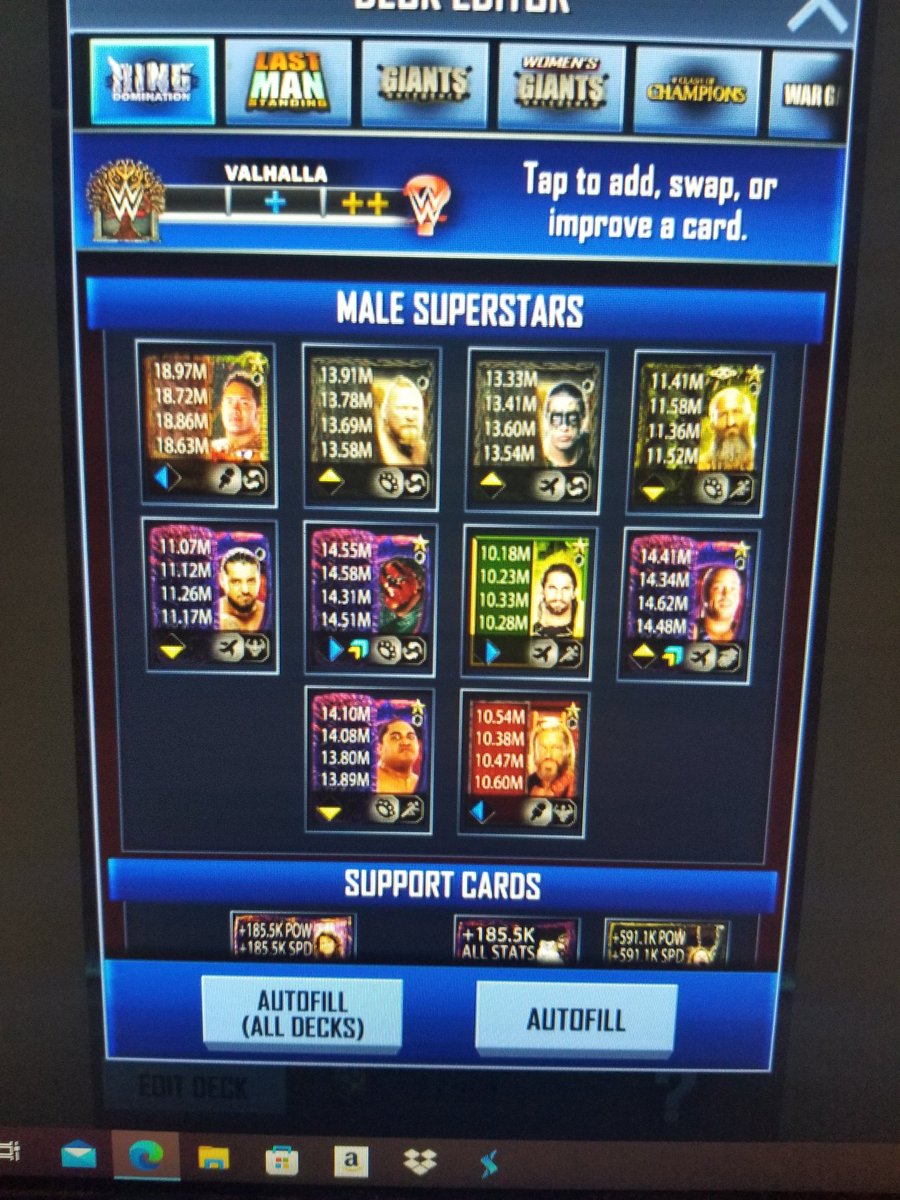 bigpoppab29's tweet photo. @WWESuperCard Why is this happening I cant play games cuz it is not right https://t.co/c66wOas3AX