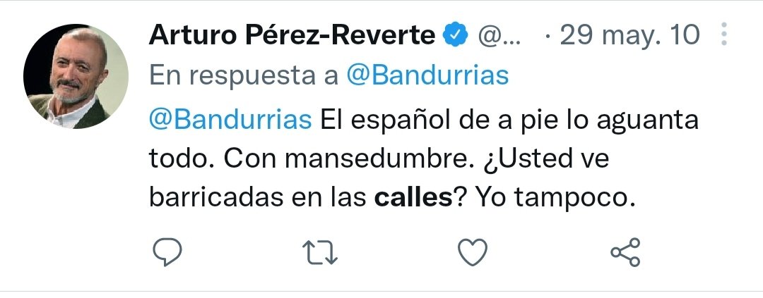 ledagans's tweet photo. @perezreverte https://t.co/7R6HOYAdQ6