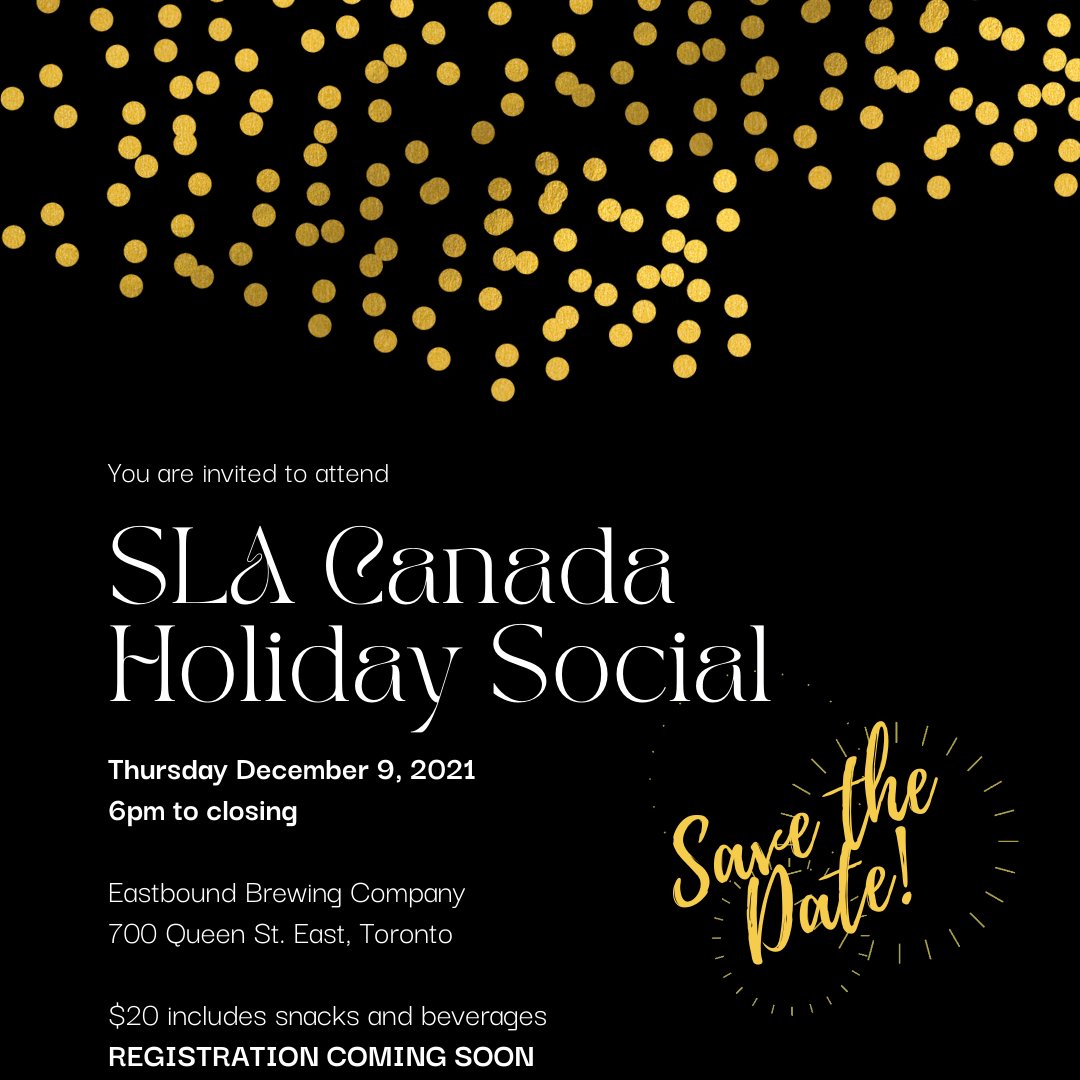 SLACanada's tweet photo. You're invited! We're hosting a holiday party and networking event for librarians and information professionals on December 9th, tickets are $20 and the bar is certainly open!

https://t.co/ricE5skNNV https://t.co/sGHYIsqPQm