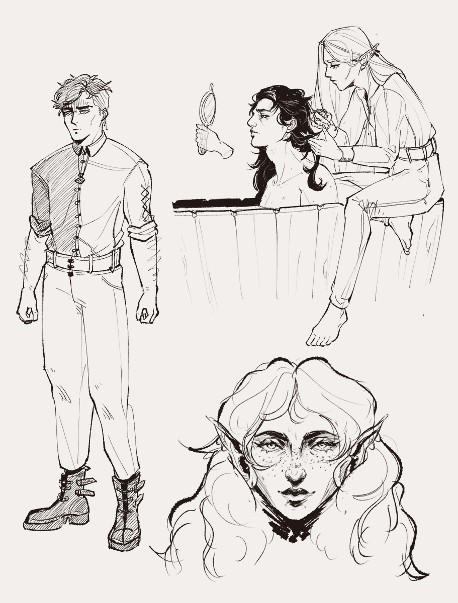 post-session dnd sketches 