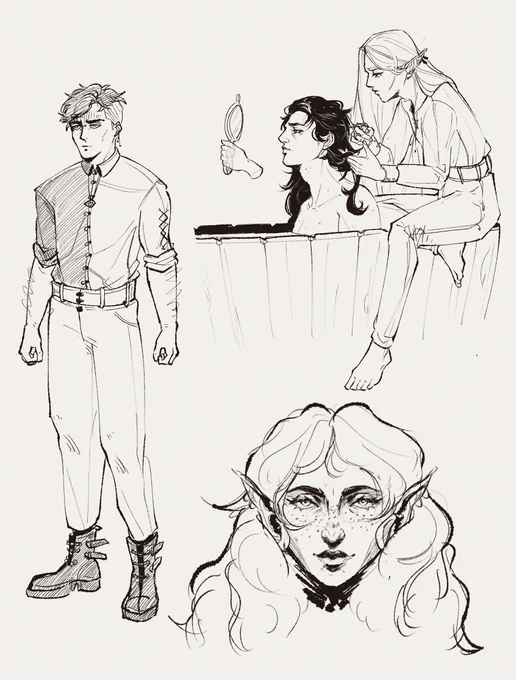 post-session dnd sketches 
