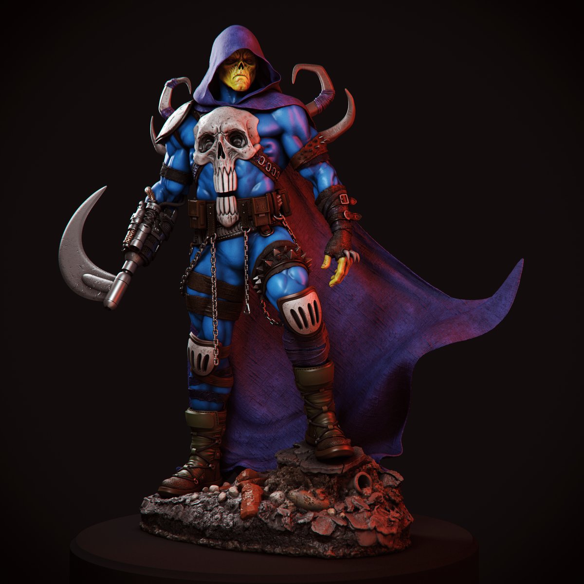 FCarlesimo's tweet photo. Grim Reaper Done :). just need to finish printing him.
#grimreaper #marvel #zbrush #statue https://t.co/Wtxd1KOw0c