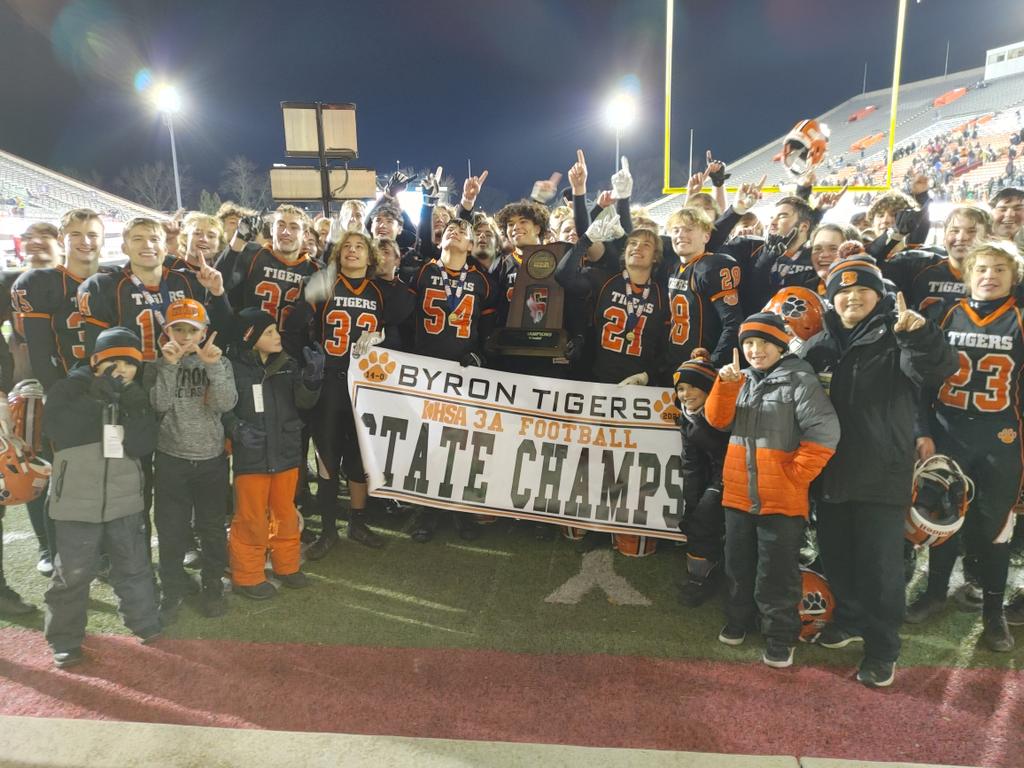 ScottLeberWTVO's tweet photo. How sweet it is for Byron Tiger nation. Back on top!!! @ByronSuperFans @BTiger_FTball20 @byronhsad https://t.co/72HYectIlm