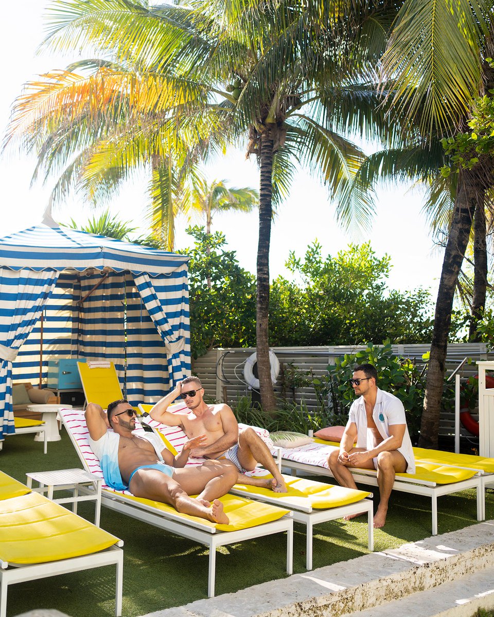 Today's plans... enjoying some #MiamiBeach sunshine at the beautiful pool cabanas @TheConfidante before the @URGE_Miami Festival gets started.☀️Check out UrgeMiamiFestival.com for the weekend's lineup.
.
.
.
.
#URGEmiami #TheConfidante #VisitMiamiLGBTQ #FoundInMiami #MiamiGay