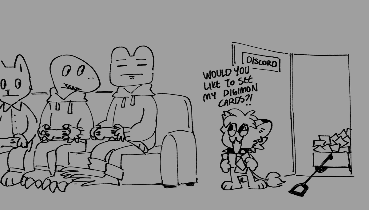 showing off my digimon cards to friends who dont even care about digimon 