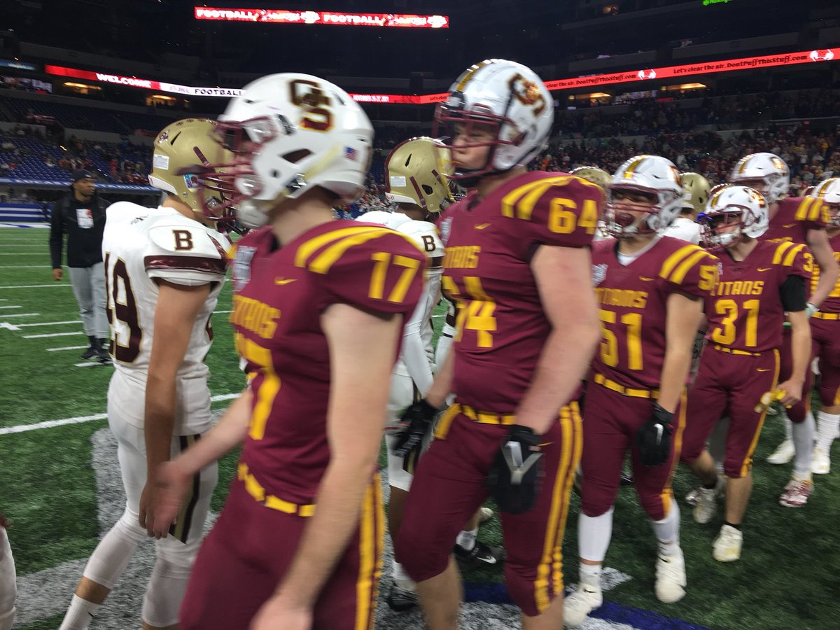 aaronhancock14's tweet photo. That’s it!!  Gibson Southern wins the @IHSAA1 class 3A state title, 45-35 over Brebeuf!! https://t.co/DVUFPIAlVS