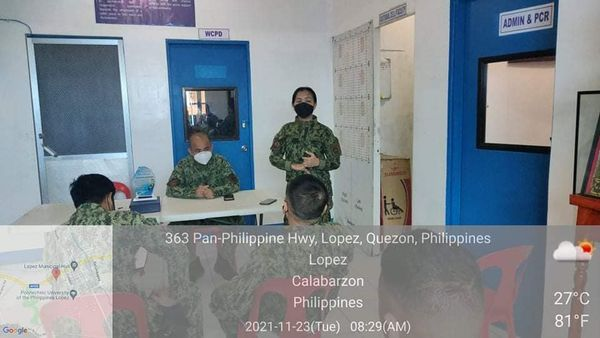 policelopez's tweet photo. PICE (Police Information and Continuing Education) 
At about 8:15 in the morning of November 23, 2021, PMAJ DANDY P AGUILAR, ACOP , conducted PICE (Police Information and Continuing Education) to all personnel of this station held at Lopez MPS, Brgy Bocboc Lopez, Quezon. https://t.co/k4zlgH41nb