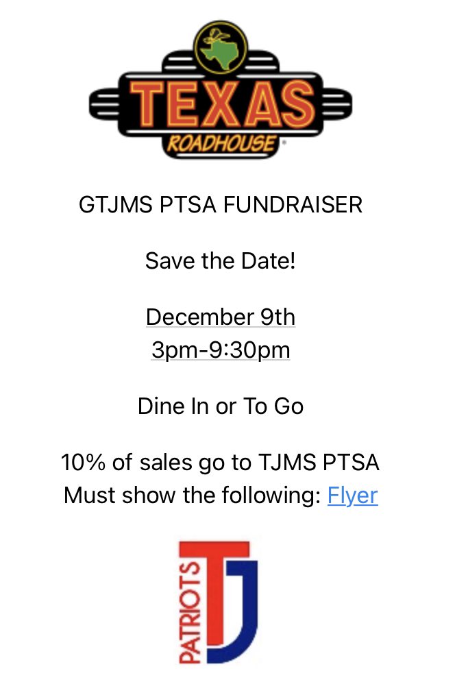DHooverBeetFCPS's tweet photo. Save the Date. Dec 9th 3-9:30pm PTSA Fundraiser https://t.co/wH9hXKhSne