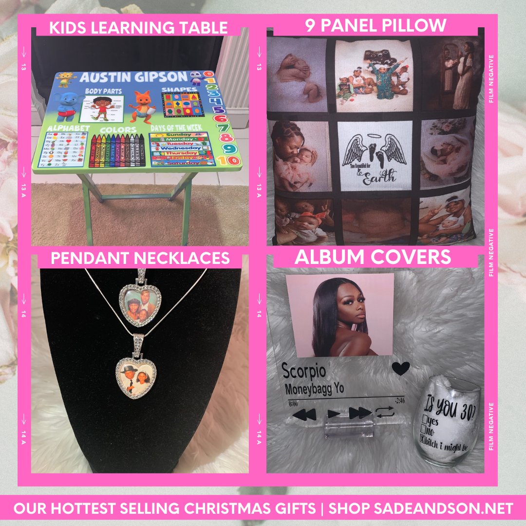 sadeandson's tweet photo. @MatAuryn The Holidays are coming up &amp; Sade &amp; Son Craft Co. has everything you need for gifts! 
Shop our items https://t.co/GwpcSDRVF3
✨ Character Kids Learning Tables
✨Pillows 
✨Phone Cases
✨Rolling Trays
✨Shot glasses, Coffee Mug, Drinkware Sets 
✨Photo Heart Slates
✨Tons More https://t.co/ZKGNQVUF31