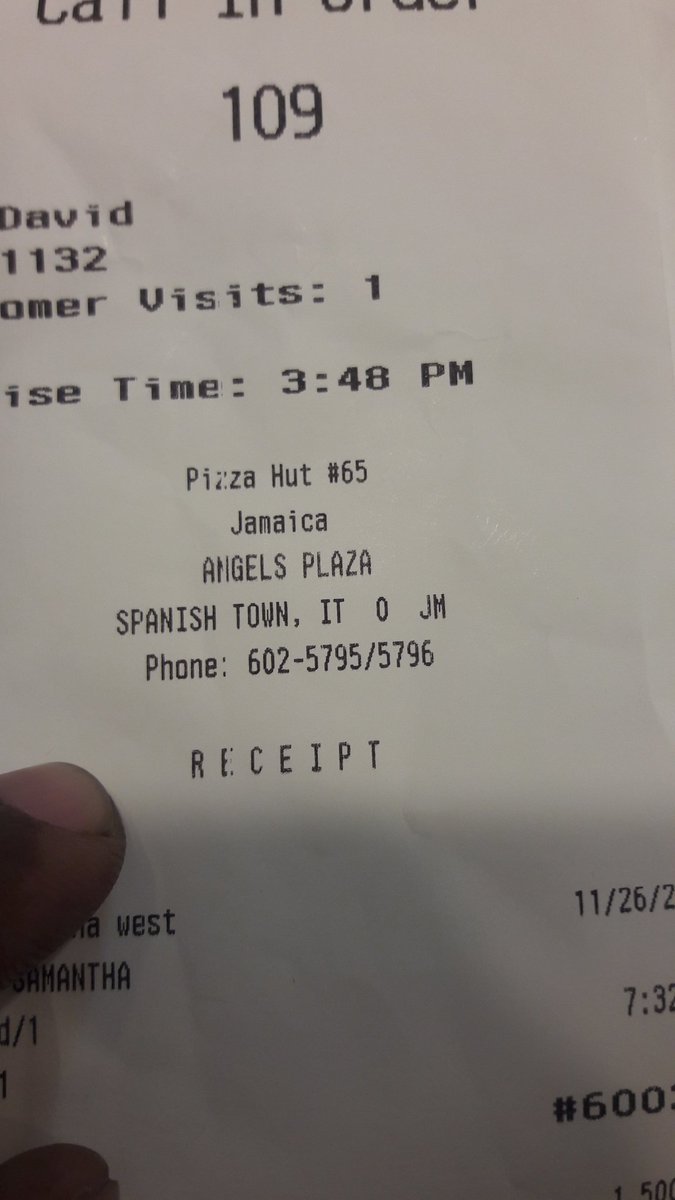 ellisbeloved's tweet photo. @PizzaHutJm Can you believe that I ordered pizza at the Angels location from 3:45pm and at 7:46pm I have not received my order. This is outer slackness https://t.co/R4oGzmuXT2