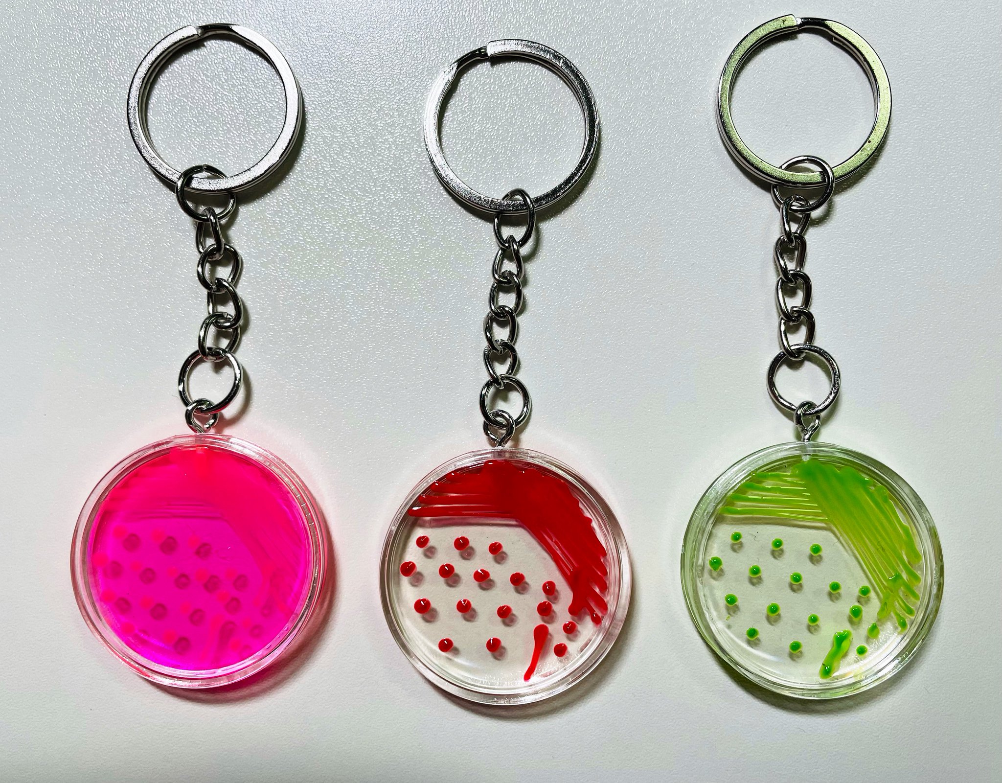 Wataru Hayashi on Twitter "Microbiology Petri Dish Keychain...🧫