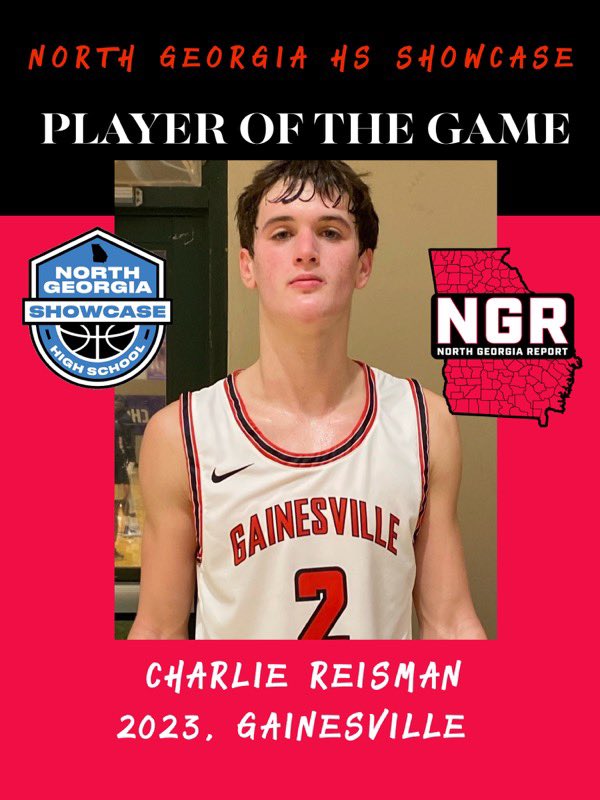 northgareport's tweet photo. Charlie Reisman had 16pts in a impressive win for Gainesville over White County https://t.co/Wad6SEHBXc