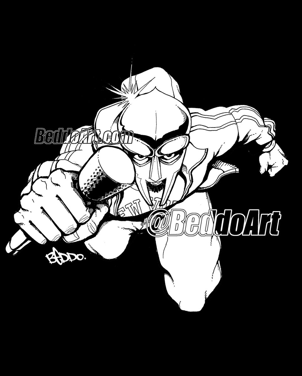 BeddoArt's tweet photo. DOOM (all caps).
.
#BeddoArt #BeddoComics #HipHopArt #HipHop #MFDoom #MFDoomart #operationdoomsday #mfdoomforever #DontBite #DontSleep https://t.co/1LXzj0tIHD