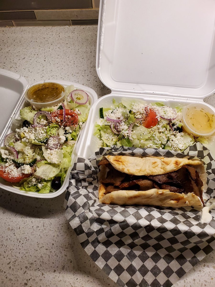 jay_k_shaw's tweet photo. My foodie peeps in KW. If you haven't tried  @ThreeKretans - you better change that. It's so good. Every. Damn. Time. (and the folks are awesome too!) 

Ps. Yes that is a second Greek salad. It's worth it. #supportlocal https://t.co/21Scg5o62y