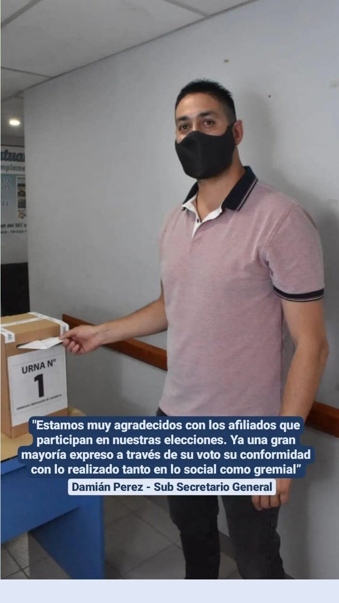 damipe861's tweet photo. En el día de hoy realizamos las elecciones de nuestro sindicato! Agradecido a nuestros afiliados y afiliadas que nos siguen acompañando y confiando en ésta conducción. Felicitaciones a mí secretario general Alfredo Beliz !!! https://t.co/OyyGyQon73