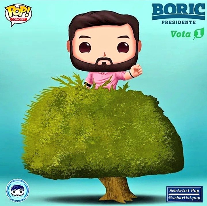 FunkoShopCL's tweet photo. Sea o no tu opción, un súper aplauso al CRACK @sebartist.pop (Insta) por el gran trabajo llevando a Pop! al candidato @gabrielboric y su 🌳
👏
#Boric #GabrielBoric #ElBoris
#Elecciones2021
#Chile #BoricFunko #BoricPop #LosCruzados
#FUNKOSHOPCL https://t.co/2QbKxbieMO