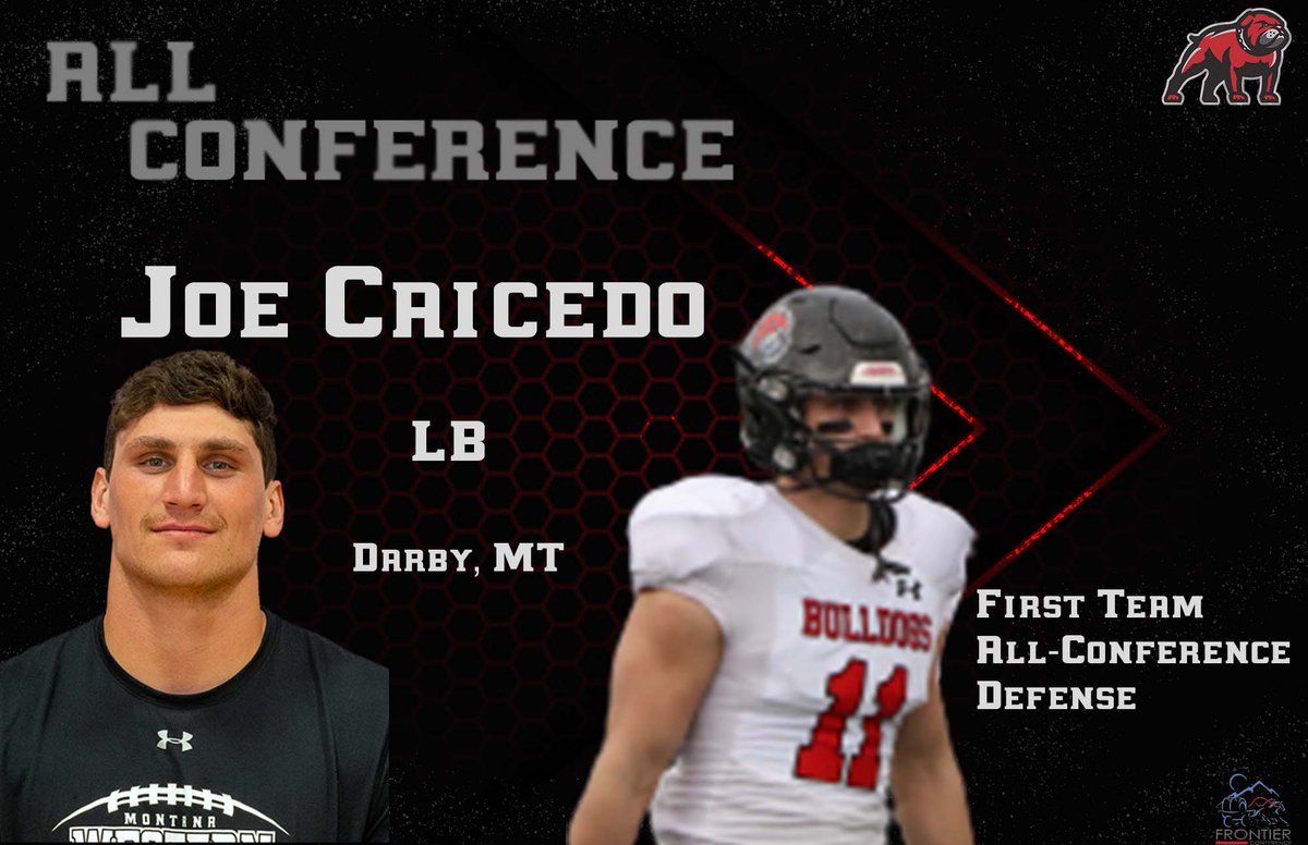 UMW_Football's tweet photo. Joe Caicedo, Sr LB from Darby, MT, added 99 tackles to the Bulldog defense this season, and averaged 8.3 tackles per game. He had 50 solo tackles this season. #DYD | #PowerOfOne | #GoDawgs https://t.co/37UflbNNSX