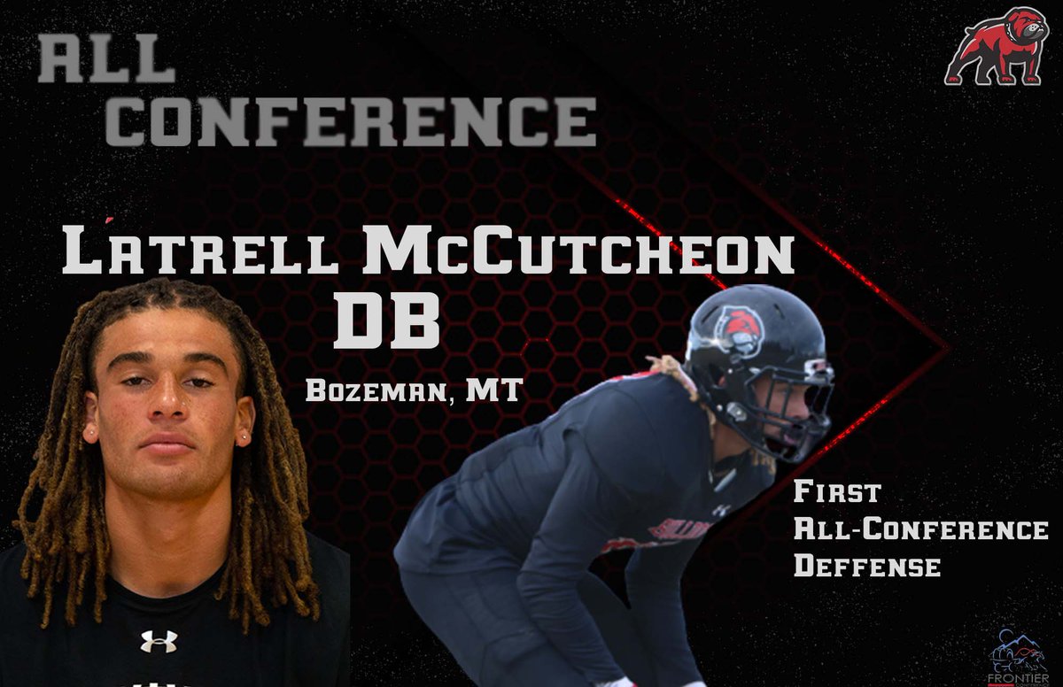 UMW_Football's tweet photo. Latrell McCutcheon, a Jr CB from Bozeman, MT, totaled 44 tackles and 19 pass breakups which ranked 2nd in the nation. He had 3.5 tackles for loss for eight yards. 
#DYD | #PowerOfOne | #GoDawgs https://t.co/vTzQN4sVWD