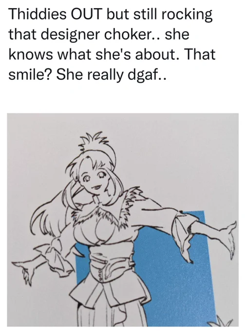every time I see this concept art of Pauline I think of the thiccorita post 
#fatamoru 