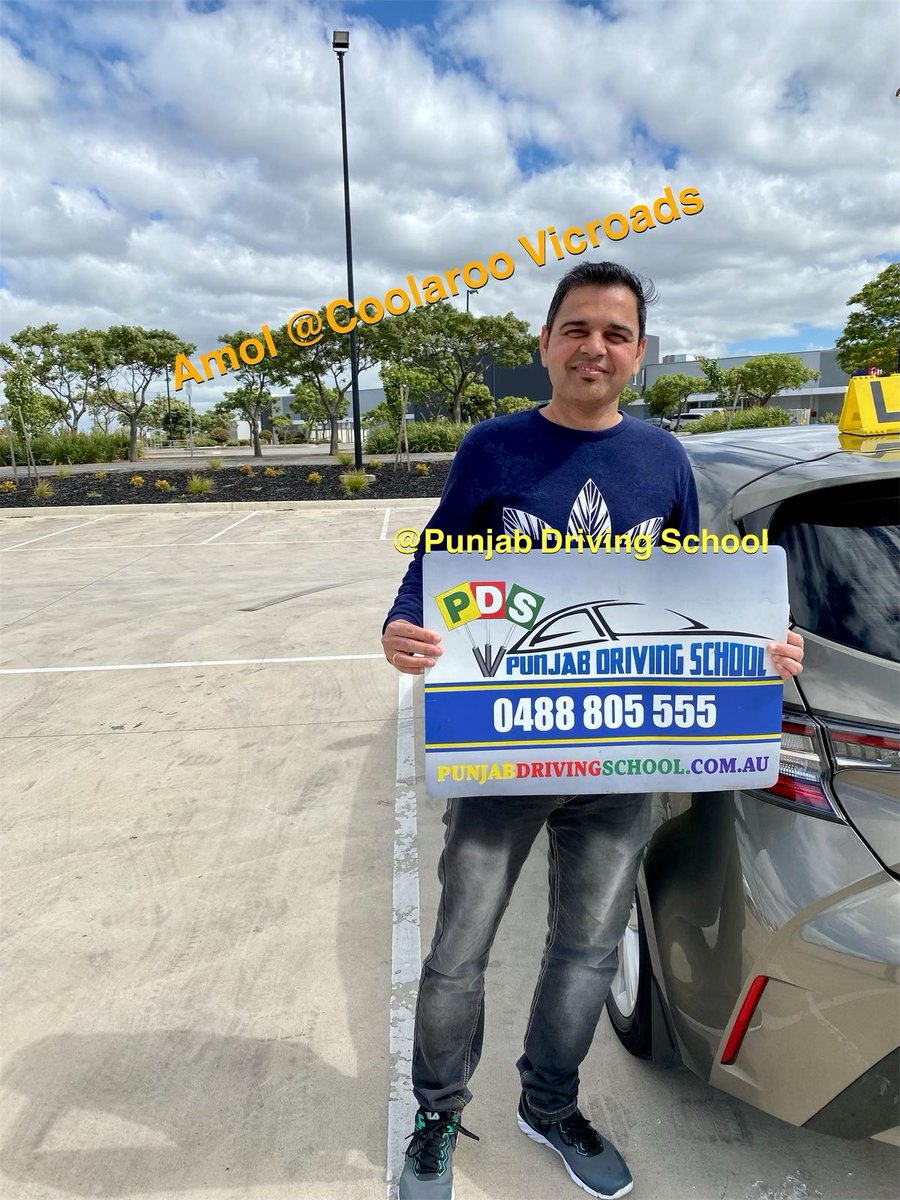 punjabdrivingau's tweet photo. Amol pass his driving test at
Coolaroo VicRoads.
Congratulations and wish you safe driving
Call 0488805555 for Bookings
https://t.co/iWexVeFE4x
#driving #drivingschool #drivinglessons #drivingtest
#vicroads
#vicroadscoolaroo #coolaroo #broadmeadow #essendonfieldsvicroads https://t.co/nrtYd34vhY
