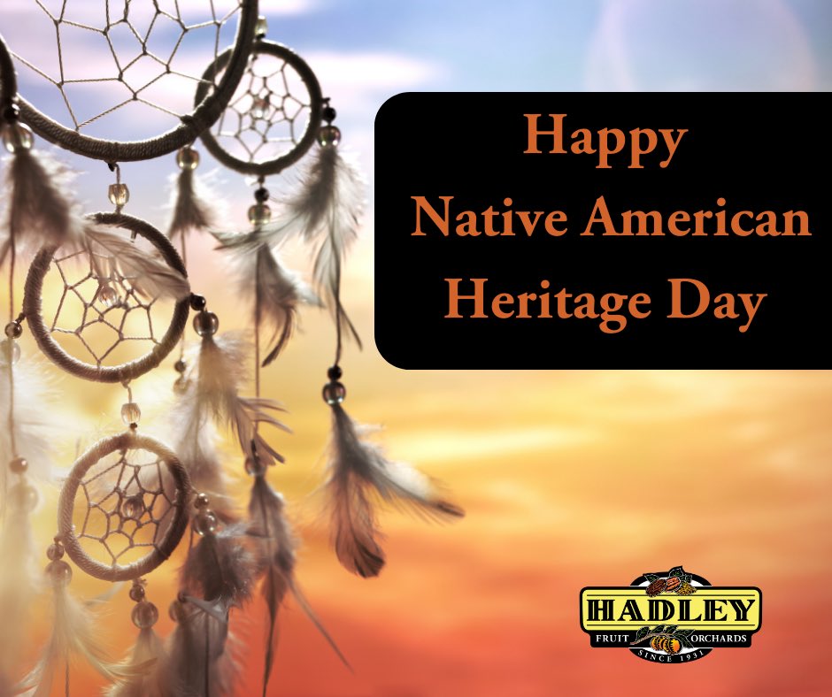 HadleyFruit's tweet photo. From the Hadley Fruit Orchards Team, have a Happy Native American Heritage Day!
#hfo #hadleys #hadleyfruitorcards #morongo #nativeamericanheritageday https://t.co/Sxuu7HHBEB