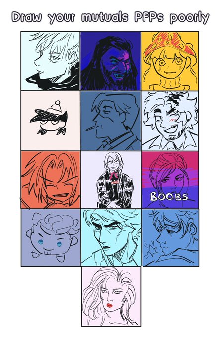 heheh thank u guys for letting me draw ur pfps c: 