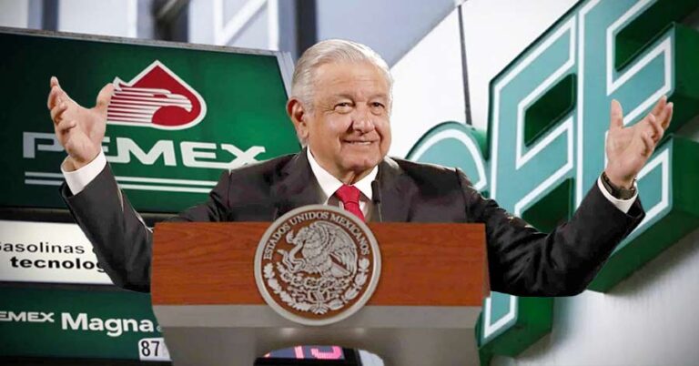 Si la 4T no hubiera llegado al poder, Pemex y la CFE estarían en bancarrota, dijo AMLO.