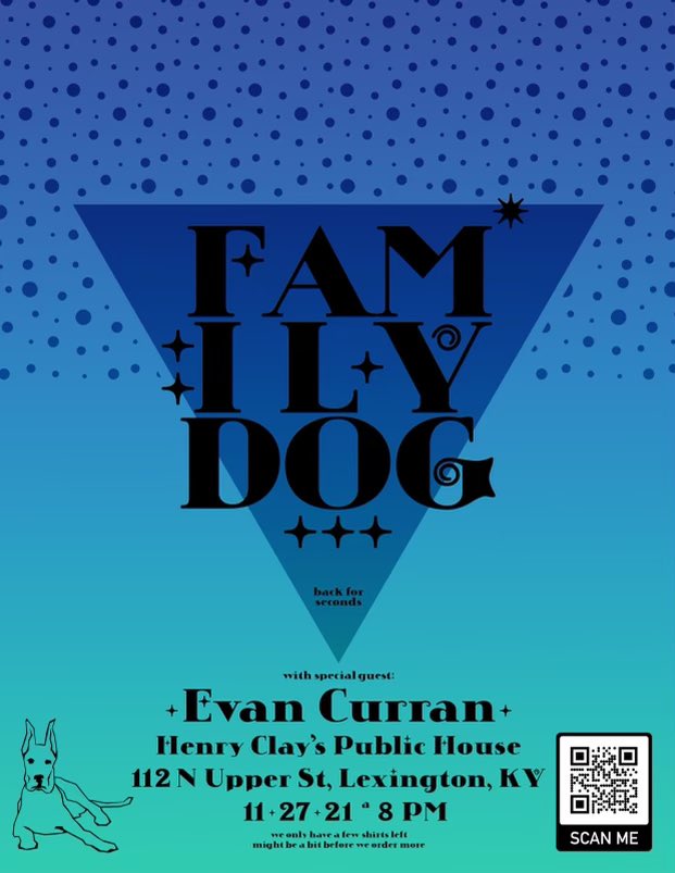 miketyreemusic's tweet photo. I’ve always been a dog but now I have a pack to run with. First show in over 2 years. Come see us bark and growl tomorrow night at Henry Clay Public House! https://t.co/ZzpdlOL57d