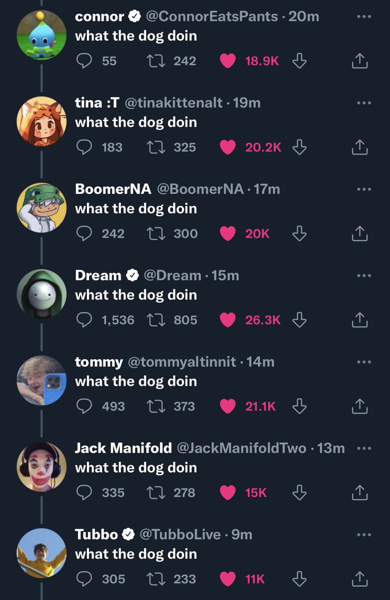 Hayleynootfound's tweet photo. That's a lot of what the dog doin https://t.co/oTNpDeyXtB