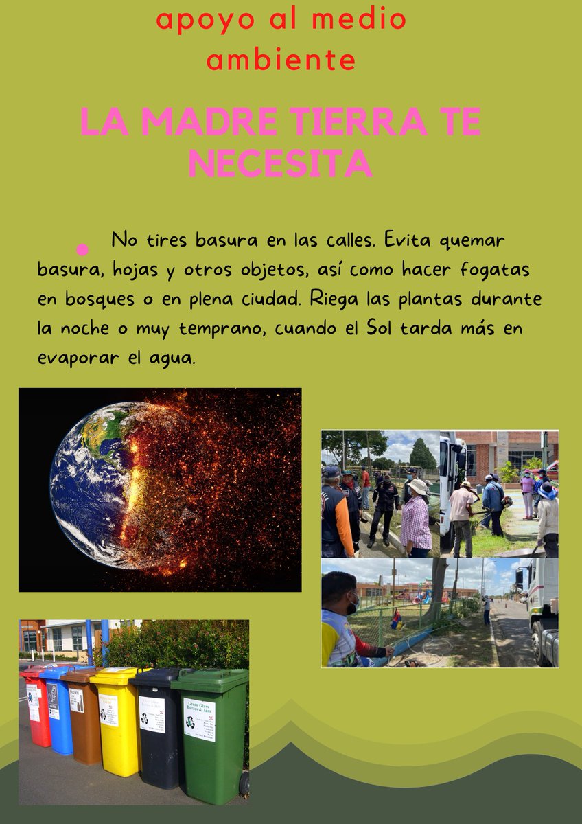 mishel_puentes's tweet photo. AYUDEMOS EL MEDIO AMBIENTE #SERVICIOSOCIALUNADISTAENCASA @ElOIRdelaRegion https://t.co/sKEBBHa8Em