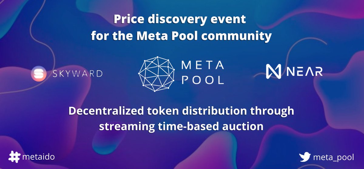 We are doing our #metaido on <a href="/skywardfinance/">Skyward Finance</a>! An important event for the Meta Pool community and this kickstarts a lot of partnerships we have been working on. 

Reasons we are doing an Initial Distribution Offering 👇
medium.com/@meta_pool/dec… #liquidmeta