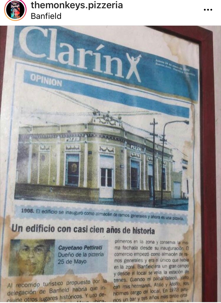 BanfieldPromuev's tweet photo. NUEVO COMERCIO GASTRONÓMICO EN DONDE FUNCIONABA EL “ALMACÉN 25 DE MAYO “DE CALLE MAIPU
Nuevos inquilinos del histórico edificio de Maipu y Capdevila(año 1905,flia Petinatti)
WhatsApp 1128189764
(precios noviembre2021)
IG @themonkeys.pizzeria

#banfield #pizzeria #pizza https://t.co/cVne9GfXcR