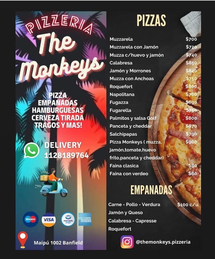 BanfieldPromuev's tweet photo. NUEVO COMERCIO GASTRONÓMICO EN DONDE FUNCIONABA EL “ALMACÉN 25 DE MAYO “DE CALLE MAIPU
Nuevos inquilinos del histórico edificio de Maipu y Capdevila(año 1905,flia Petinatti)
WhatsApp 1128189764
(precios noviembre2021)
IG @themonkeys.pizzeria

#banfield #pizzeria #pizza https://t.co/cVne9GfXcR
