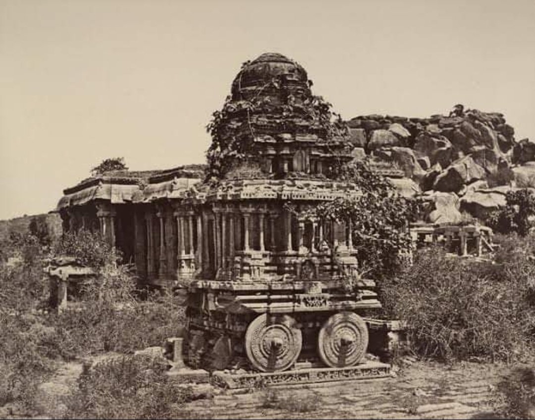 harshagujaratan's tweet photo. Remnants Of Our Rich Heritage ..Stone Chariot Humpi yr 1890 https://t.co/6v9QJJ90HL