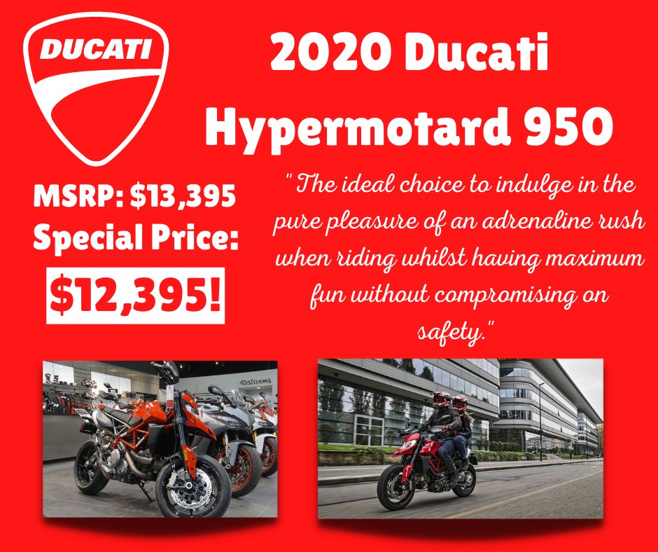 egpowersports's tweet photo. @EG_PowerSports We got some great deals on our Ducati and Zero Inventory. Come on down and let us get you behind the wheel of one of these beautiful motorcycles. 
Or feel free to come on down and check out the rest of our amazing inventory. https://t.co/fmocPr3bh7