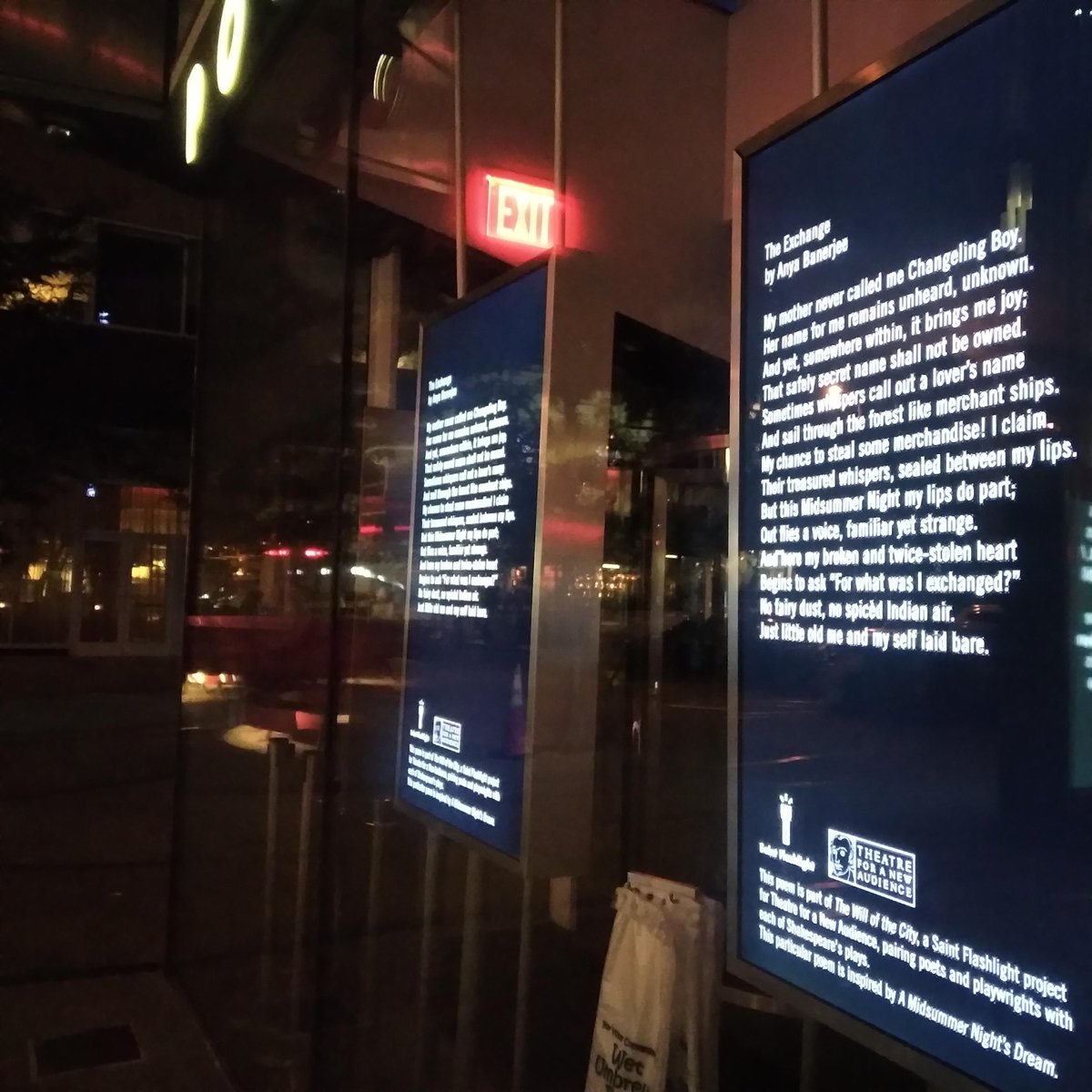 SaintFlashlight's tweet photo. #FlashbackFriday to TWO super sonnets via @MalcolmTariq & @Anya_Banerjee, earlier contributors to The Will of the City at @TheatreforaNewA (running 'til the end of '21).
#poetry #sonnets #shakespeare #thewillofthecity #tfana #theatreforanewaudience
https://t.co/HcBGlw3nKy https://t.co/NwrhZ412dl