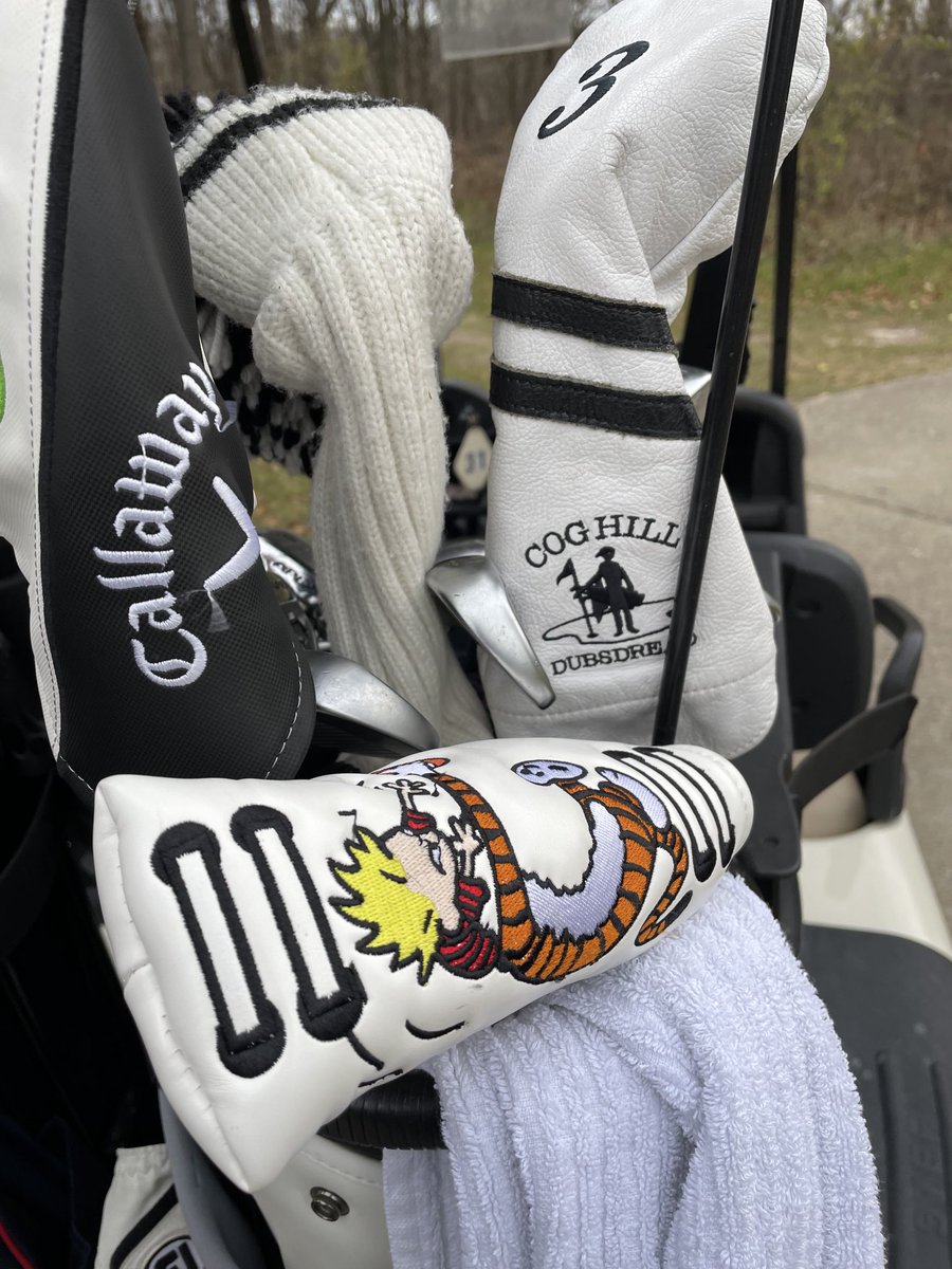 GolfHacker4Life's tweet photo. November golf in Iowa 🔥🔥🔥 36/40 couple issues but come on it’s November golf. 😂 🏌️Always repping @CallawayGolf #EpicSpeed #Apex21 #A15 @hole9design love the cover C&H!! https://t.co/Km4WWY9ITA
