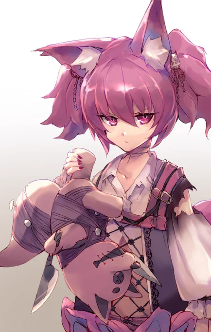 シャマレちゃん
先日昇進2にした記念✌️🔪
 #アークナイツ 