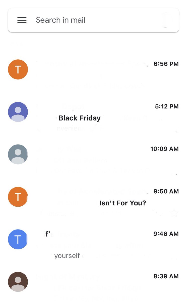 An erasure poem from my inbox. Marketers are getting pushier this year.