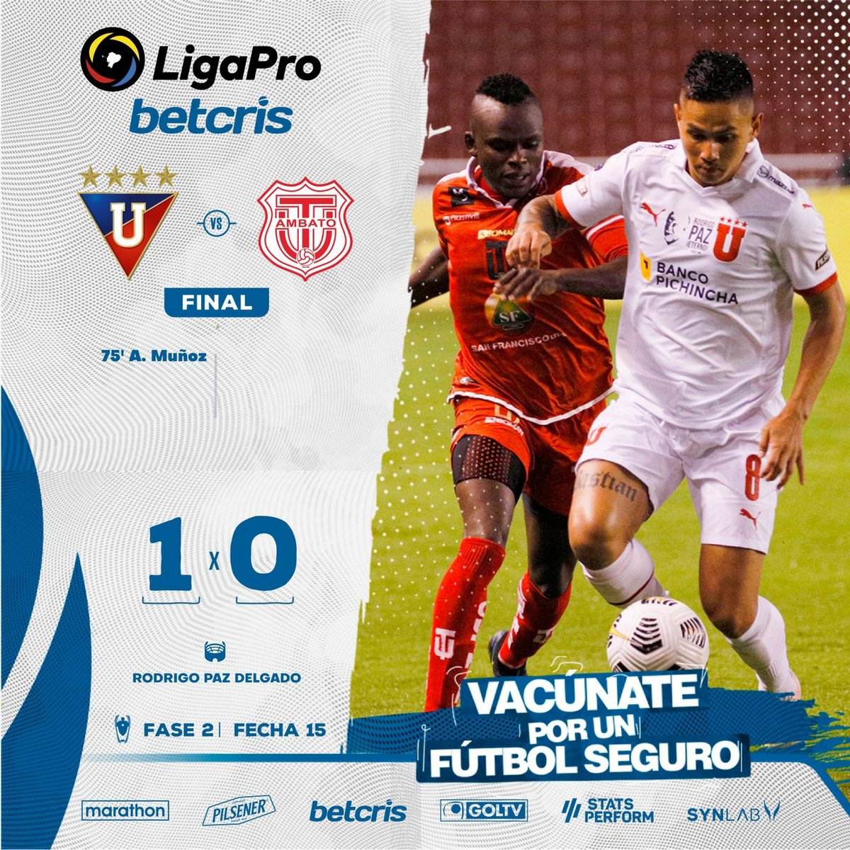 LigaEcuabetec's tweet image. 🏁 ¡Final!⠀⠀⠀⠀⠀⠀⠀
⠀⠀⠀⠀
@LDU_Oficial 1️⃣-0️⃣ @TecnicoUOficial
 ⠀⠀⠀⠀⠀⠀⠀⠀⠀⠀⠀⠀⠀⠀⠀⠀⠀⠀⠀⠀⠀⠀⠀
#LigaProBetcris 🇪🇨⠀
⠀
#LDUvsTécnicoU