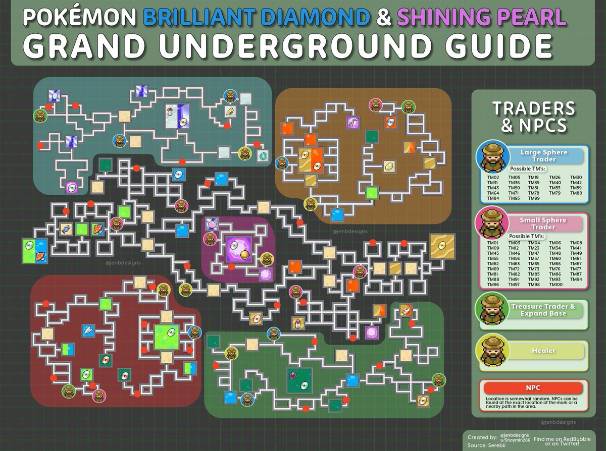jenbdesignss's tweet photo. i made a comprehensive guide to the Grand Underground in the #BDSP remakes 

#BrilliantDiamond #ShiningPearl https://t.co/KPZ7QaqMkb